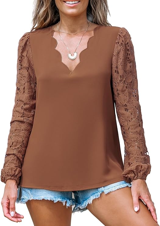 Women’s Floral Lace Dressy Top