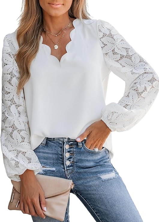 Women’s Floral Lace Dressy Top